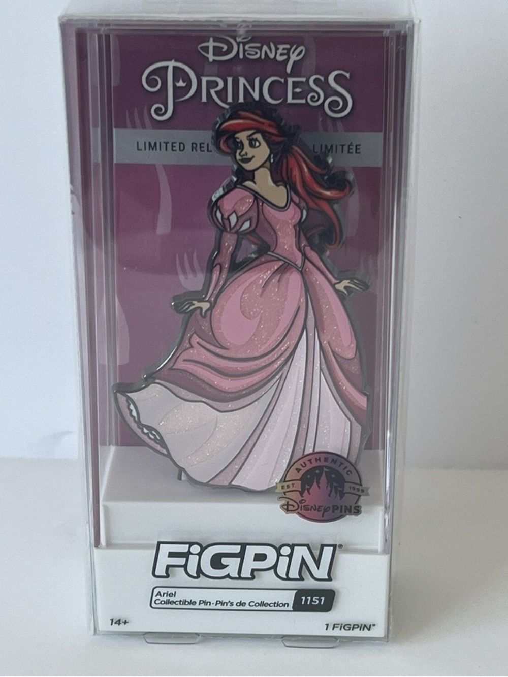 2023 Disney Parks FIGPIN Princess
ARIEL The Little Mermaid 1151 Pin LR
New